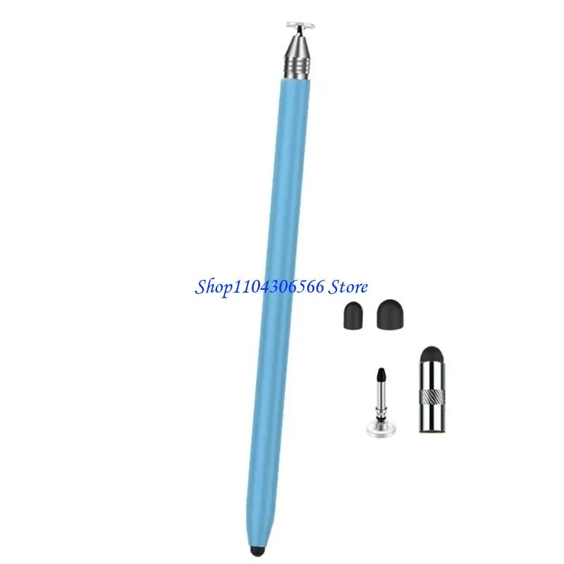 02DD Precisions Styluses Pen Two Tip Design Soft Silicone Nibs Screen Protections Mul