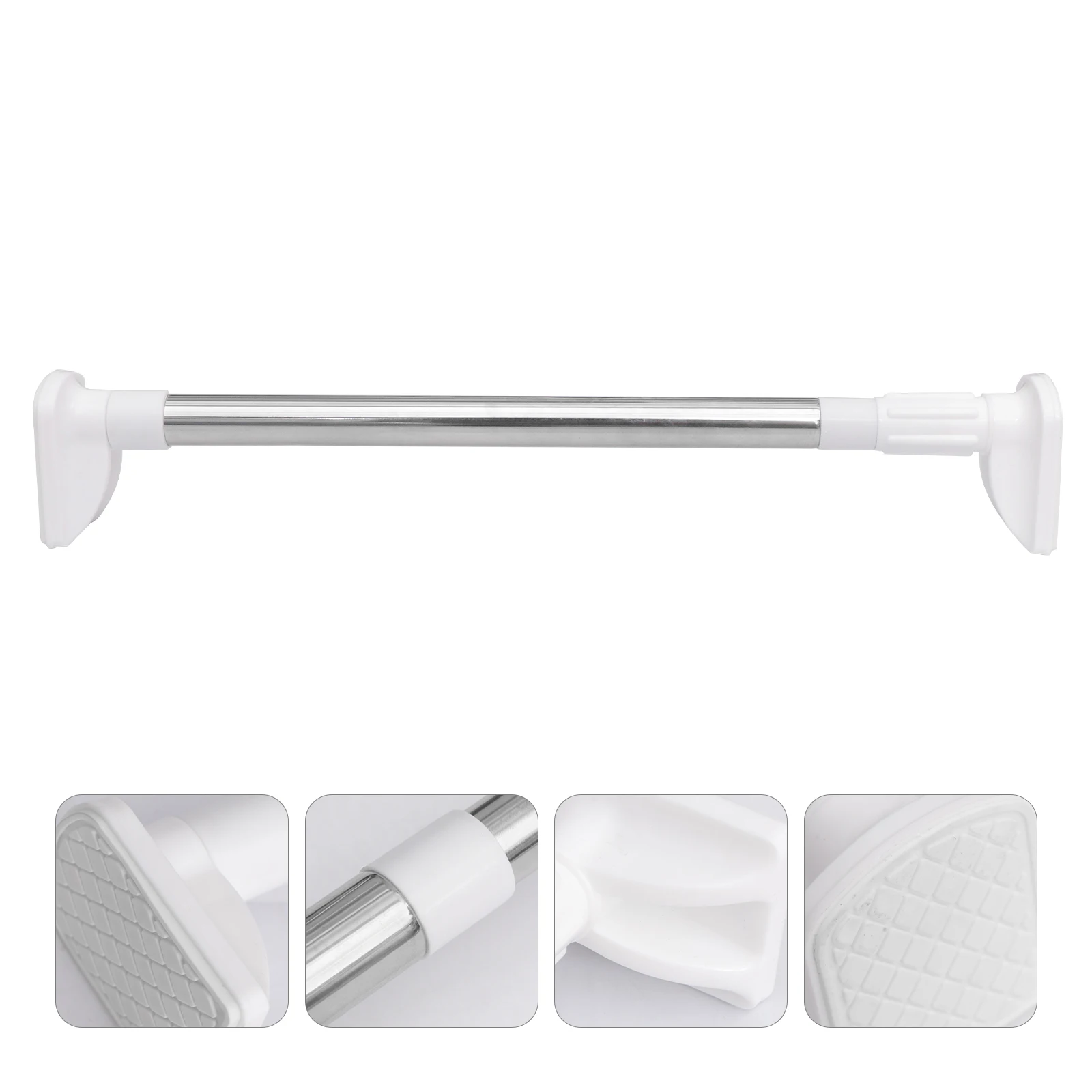 

1pc Telescopic Curtain Rod 1 Pack Adjustable Household Clothes Rail For Bathroom Shower Blinds Doorways