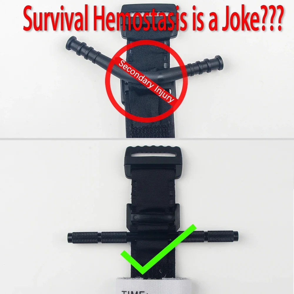 One-Handed Tourniquet Aluminum Rod Operation Spinning First-Aid Supplies Tactical Emergency Rescue Life Survival Tool