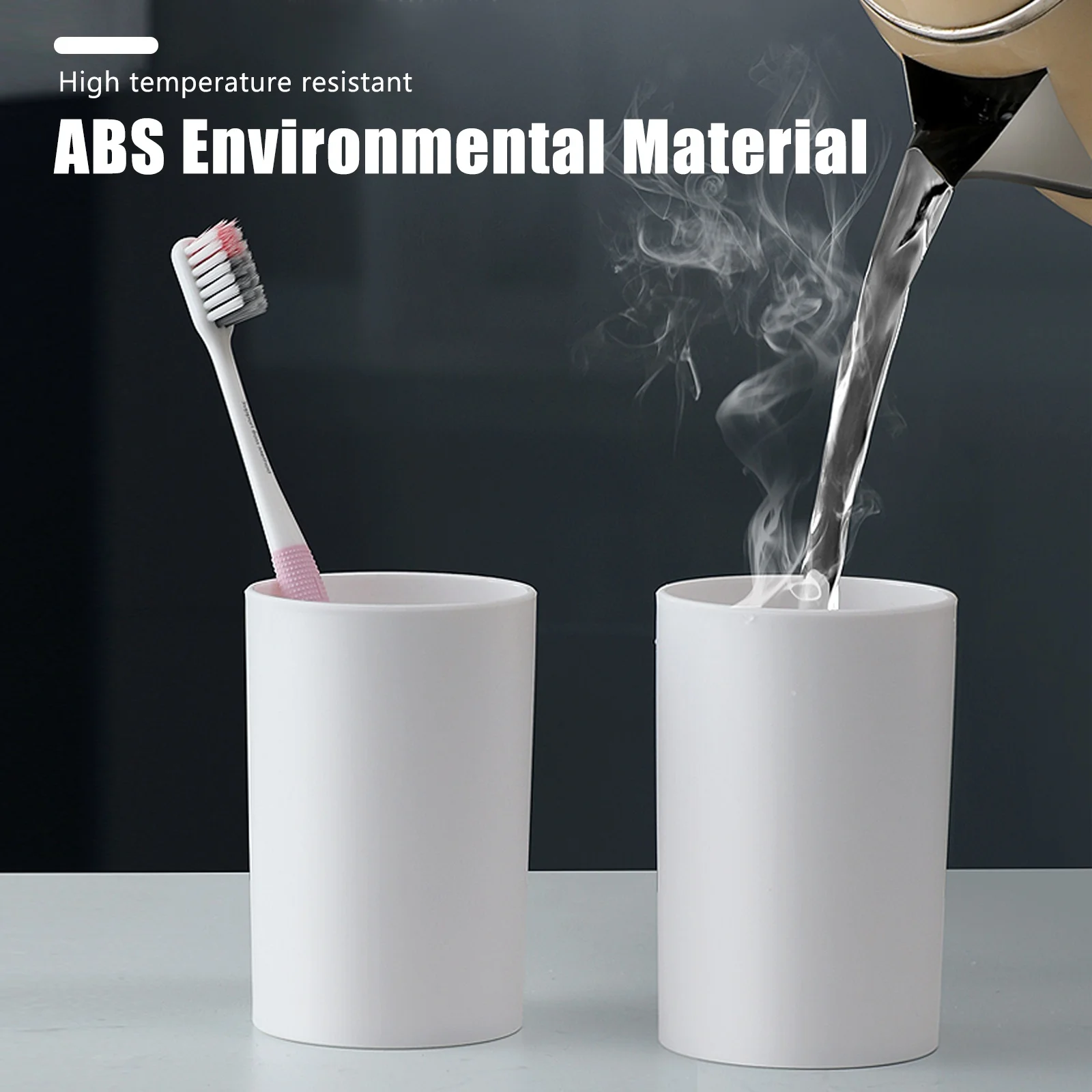 Bathroom Toothbrush Holder Wall Mounted Bathroom Storage Rack Double Automatic Toothpaste Dispenser with Magnetic Cups