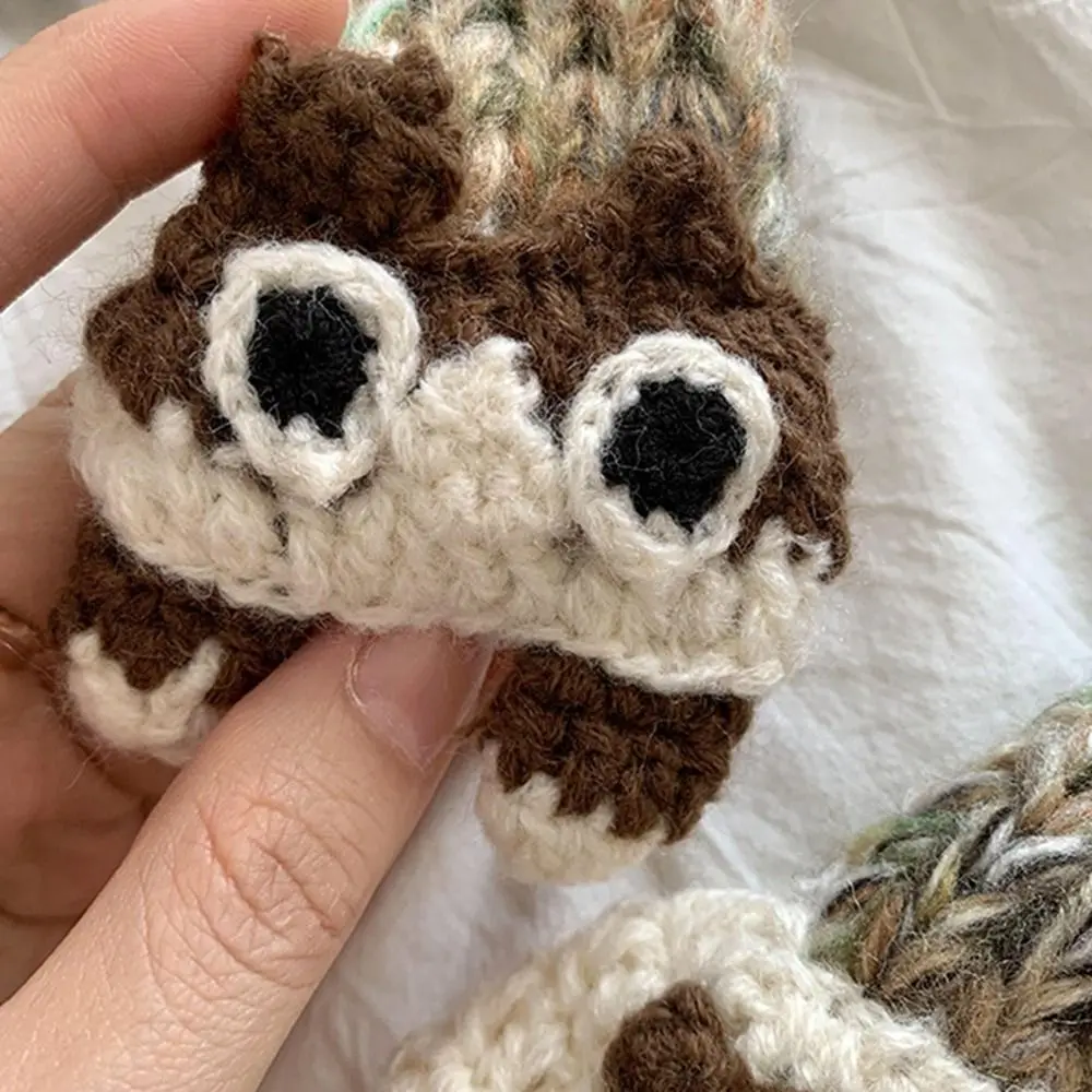 Syal Rajutan Y2K Gaya Harajuku Aksesori Pakaian Kolokasi Kartun Syal Panjang Sempit Aksesori Syal Gaya Korea