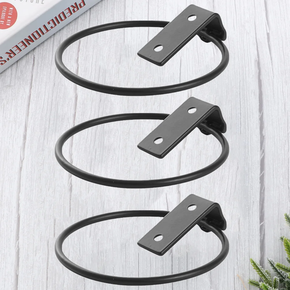 

3 Pcs Wall Mounted Flowerpot Stand Coated Iron Plant Holder for Balcony Garden Easy Install Anti Rust Outdoor Indoor Use