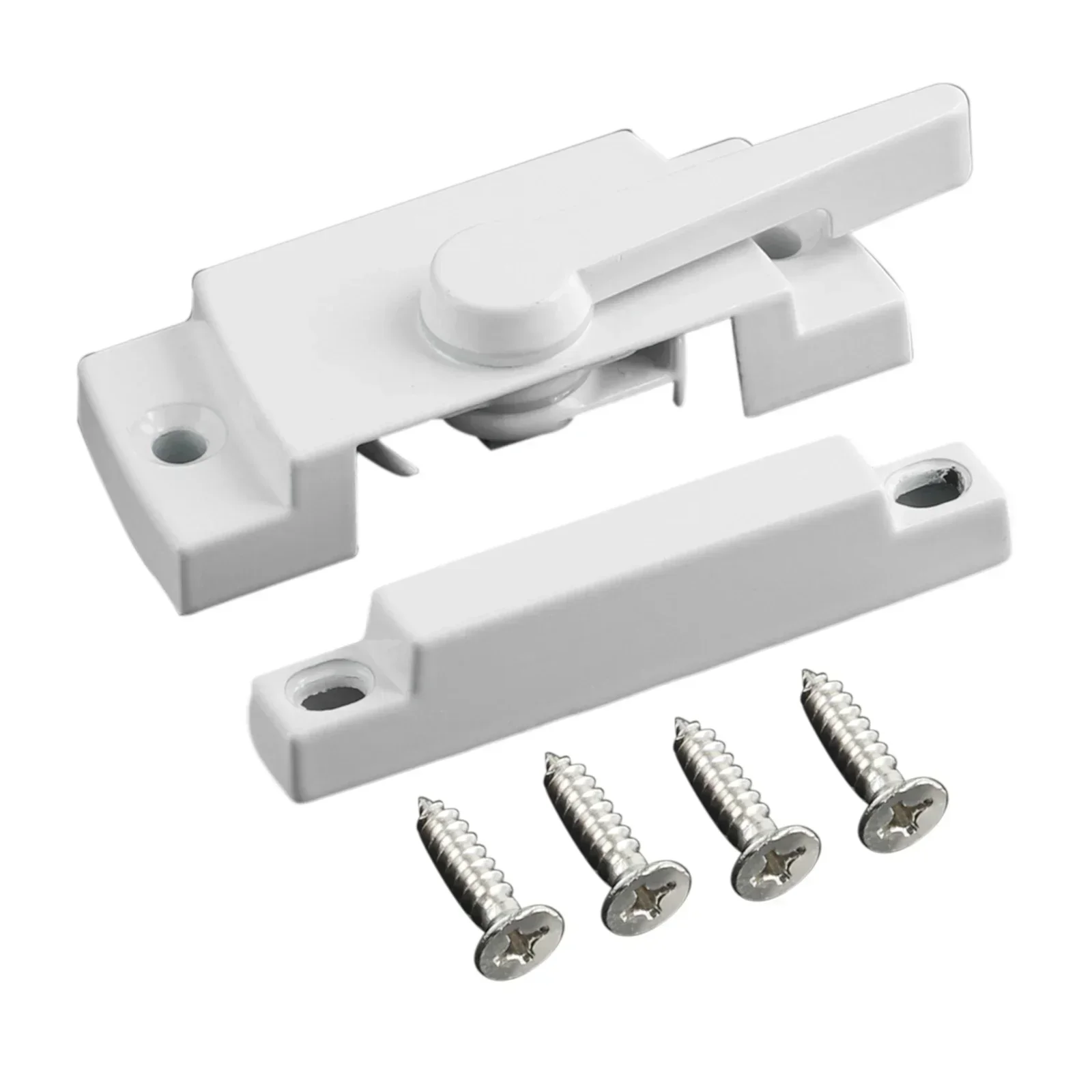 1pcs Zinc Alloy Sash Lock Sliding Casement Sash Vertical Slider Fitch Catch Lock White Hoem Door Window Hardware