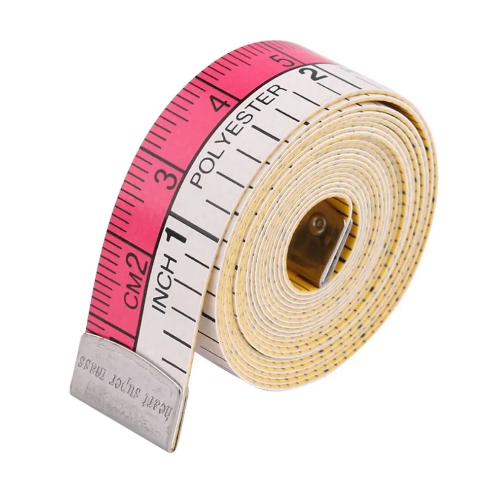 150cm Soft Tape Measures Double-Sided Markings Metal Ends Body Measuring Ruler Portable Flexible Flat Ruler