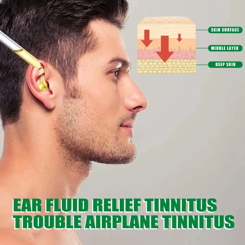 New Tinnitus Ear Drops Ear Ringing Gentle Relieving Health Discharge Care Tinnitus Fluid Ear Ear Deafness Swelling Otitis Care