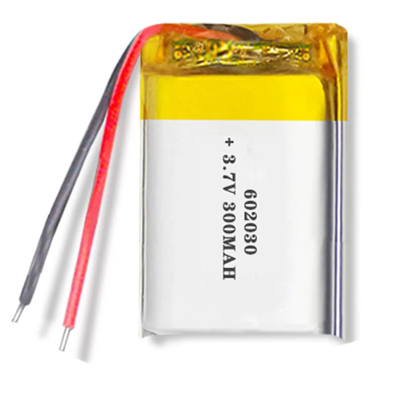 2/5/10/20 Pcs 3.7V 300mAh 602030 Lithium Polymer Ion Battery 2.0mm JST Connector