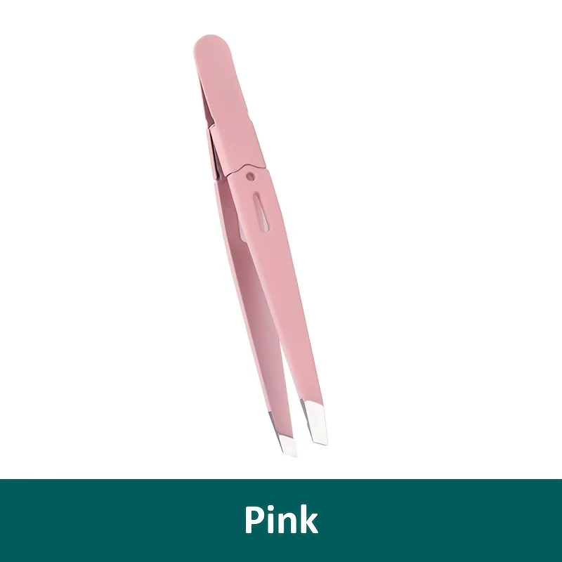 مجتذب الفولاذ المقاوم للصدأ مائل العين الحاجب كليب إزالة أدوات ماكياج الشعر الملونة الجمال غرامة الحاجب الملقط الشعر