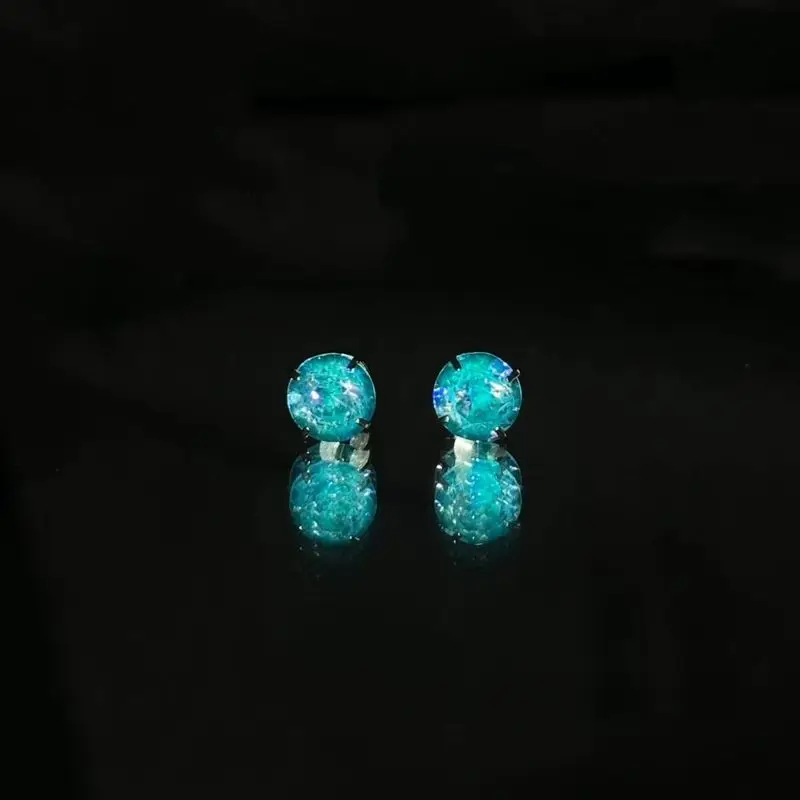 Magnetic Earrings No Piercing Geometric Waterdrop Multicolor Mint Green Sea Blue Purple Black Women Girls Fashion Jewelry Gift