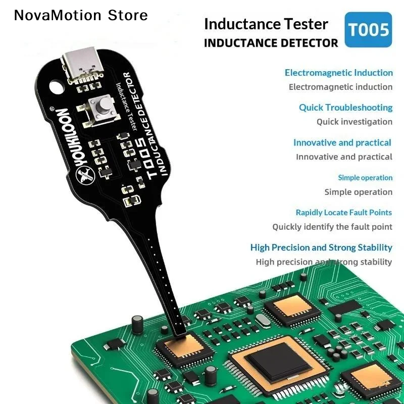 [NM]T005 Capacitor Inductance Tester Electromagnetic Induction Quick Detector Motherboard Phone Repair Tool[NM]