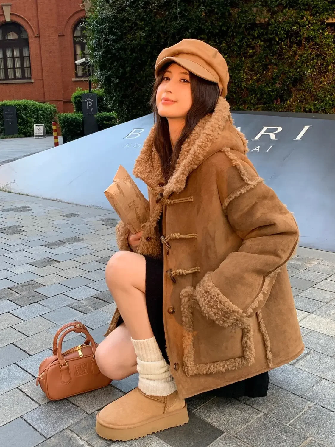 معطف لامبير نسائي جديد موضة شتاء 2025، جاكيت قطني بقلنسوة فضفاض للركاب #3