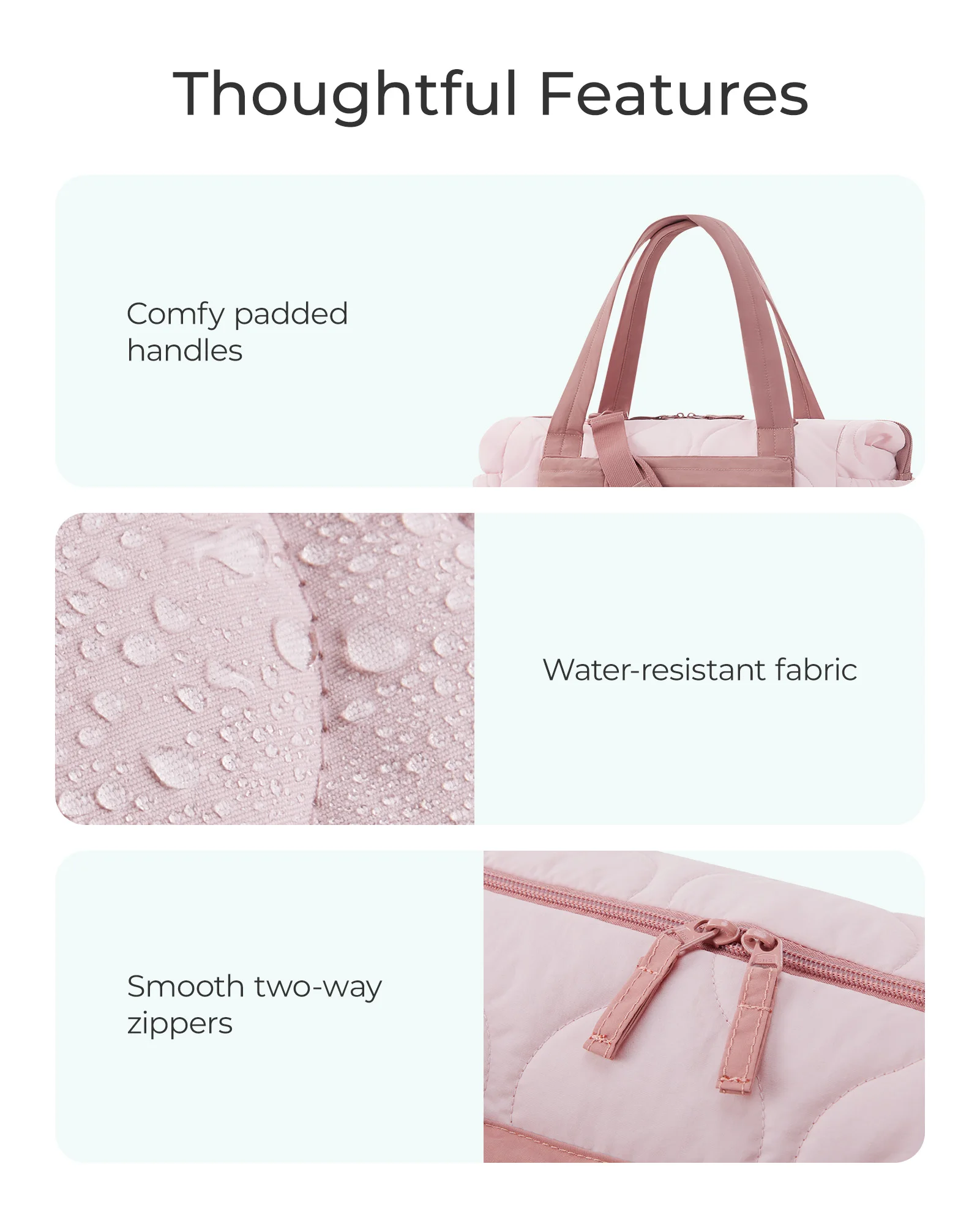 BAGSMART Travel Bag 33L Weekender Carry On Duffle Bags for Women Large Capacity Luggage Storage with Shoe Compartment Hot Sale