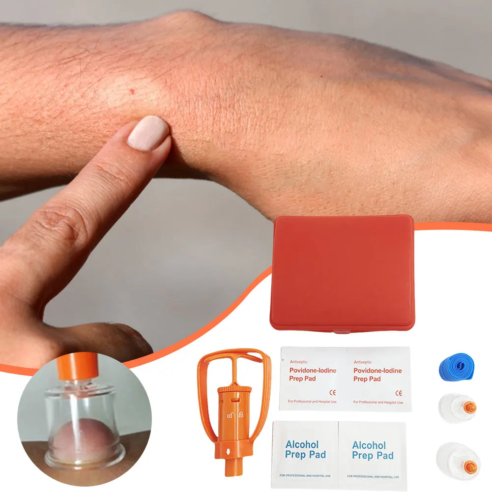 

Snake Bite Kit Venoms Extractor Suction Pump Outdoor Venoms Extractor Pump Outdoor Camping Survival Tool