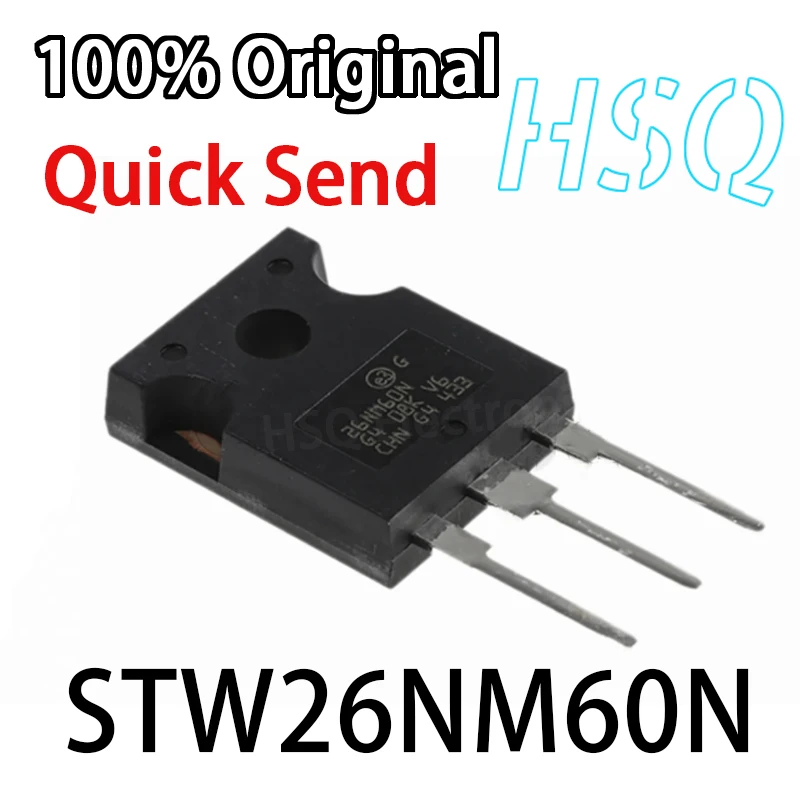 

1PCS New Original 26NM60N STW26NM60N TO-247N Channel 600V 20A MOS Transistor Field Effect Tube