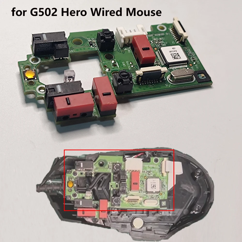 

Mouse Motherboard Micro Button Board Replacement for G502 Hero Wired Mouse Micro Switch Button Board Mice Accessories