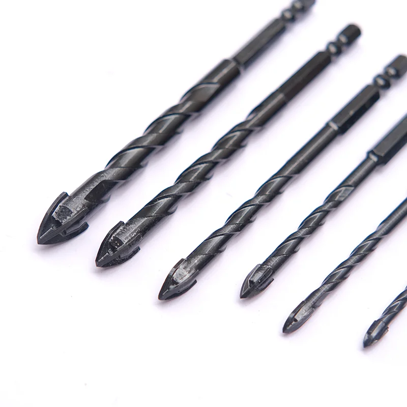 3-12mm 1pcs multifunctional triangular drill bit hand drill is suitable for drilling holes in tiles, glass concrete stone wood