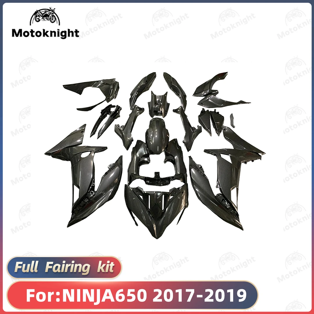 

Полный комплект обтекателя для мотоцикла, подходит для KAWASAKI Ninja 650 Ninja 650 ZX650 2017 2018 2019, кузов, краска из углеродного волокна