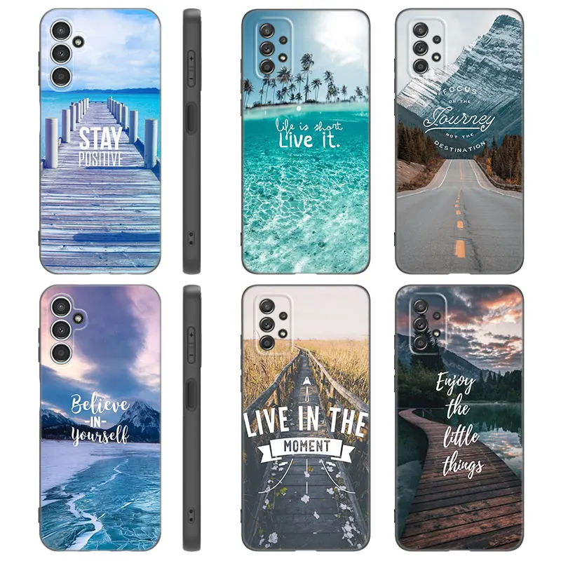 Mountain Sea Beach Travel Phone Case For Samsung A13 A22 A24 A32 4G A25 A34 A35 A52S A53 A54 A55 A73 5G A12 A14 A15 A23 A31 A33