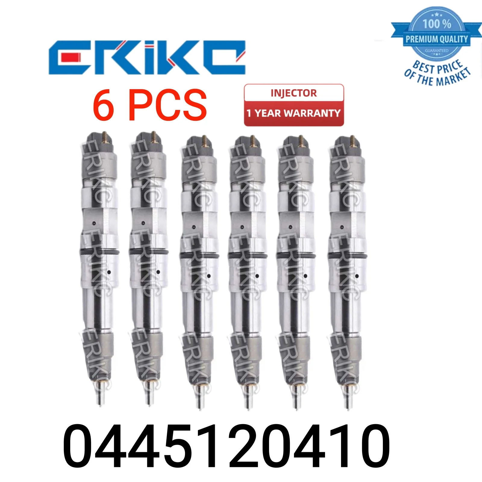 6 PCS 0445120410 Truck Fuel Nozzle Injector 0 445 120 410 Spare Parts Injector 0445 120 410 Spare Parts Common Rail Injection