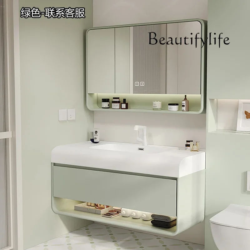 

yj19 French Retro Bathroom Cabinet Ceramic Whole Washbin Countertop Washstand Cabinet Holding Basin Wash Basin Cabinet