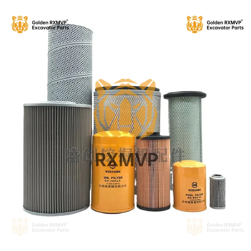 For Sunward Swe 210 Engine Oil Filter, Diesel Air Oil Water Seperator, Hydraulic Filter, Excavator Accessories