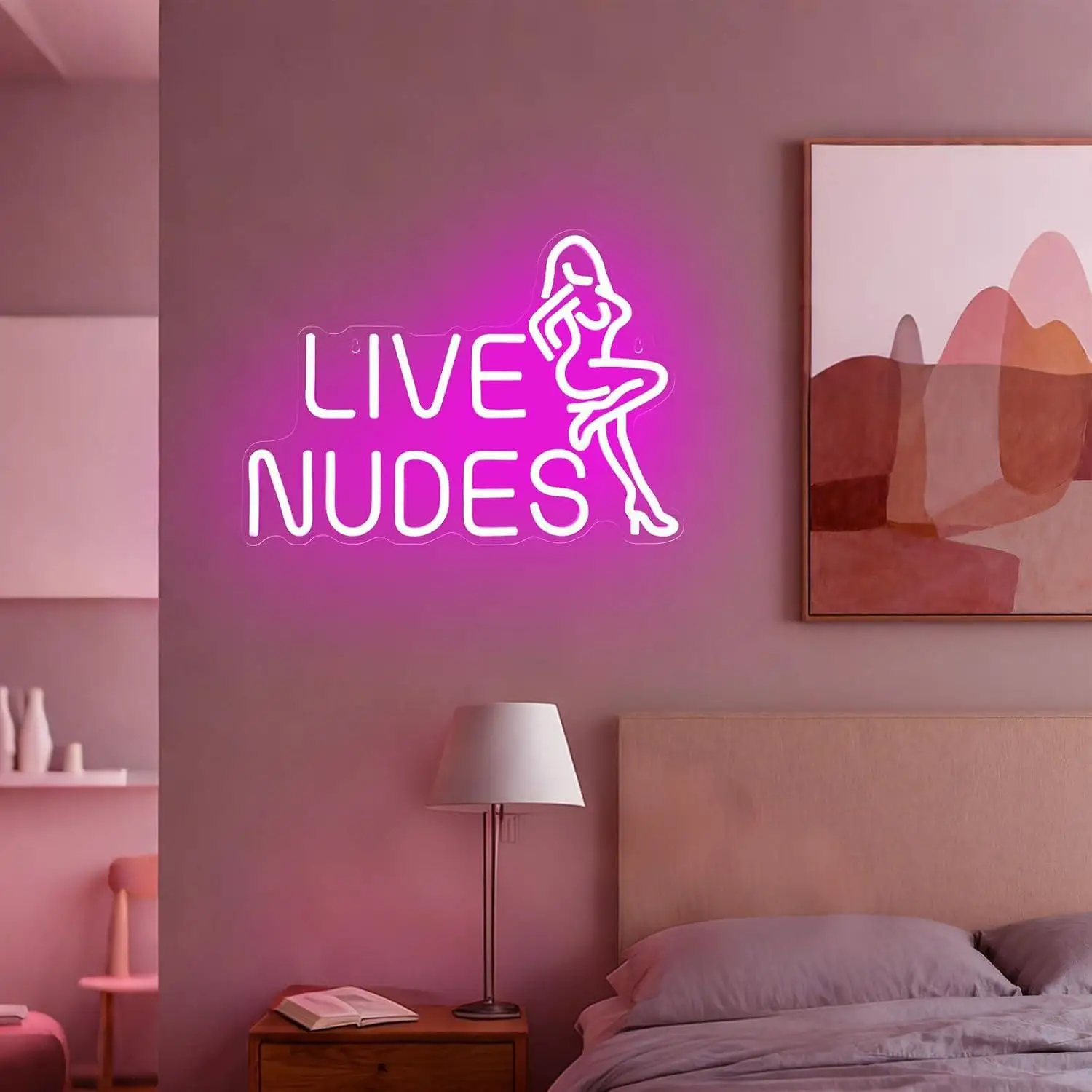 Lady Neon Sign USB Dimmable Lights For Bar Club Lounge Man Cave Basement Bachelor Club Party Bedroom Shop Wall Decor Night Light