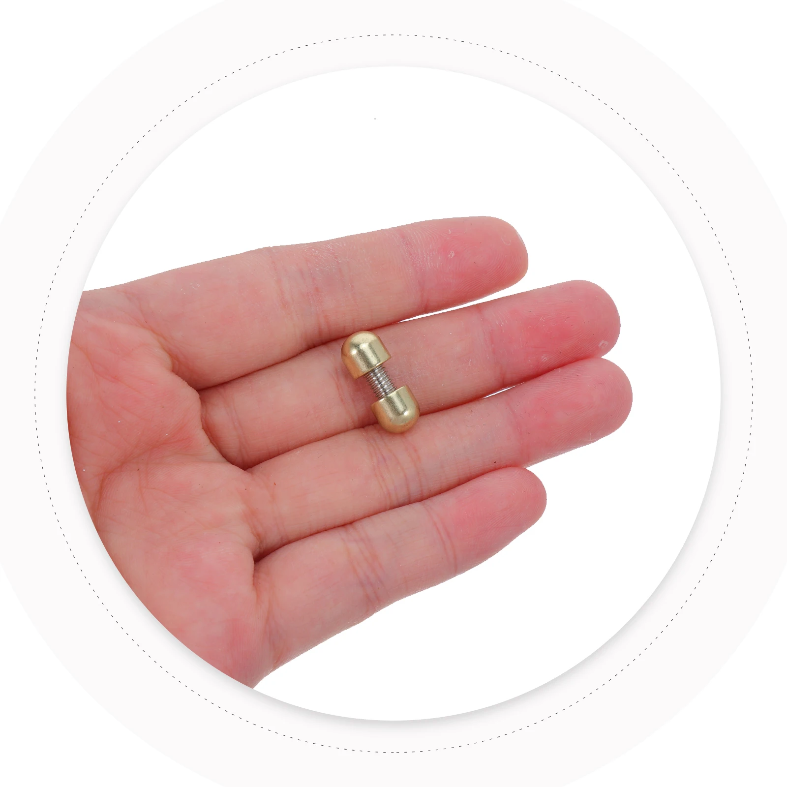 

12Pcs Desktop Photo Frame Bracket Gold Wall Mount Standoff Screws Heavy Duty Spacer for Signs Picture Frame Mounting Support