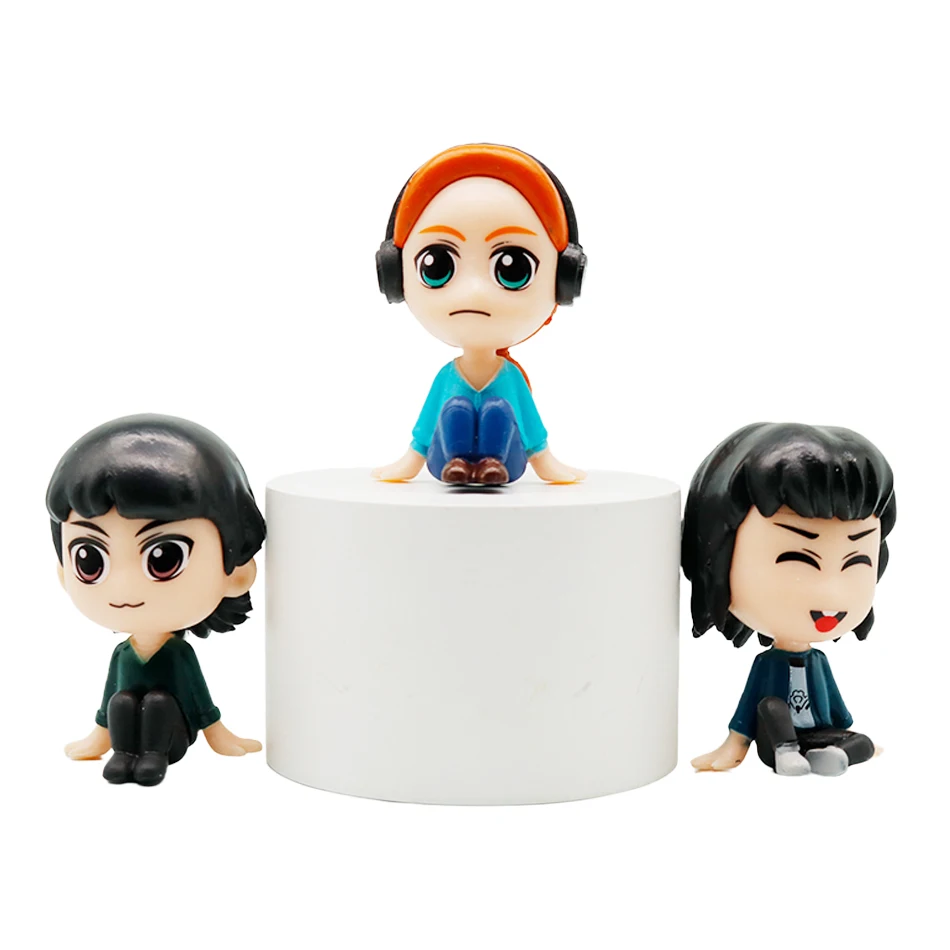 أنيمي الغرباء التلفزيون الشكل جين آيفز/ويل بايرز/مايك ويلر عمل الشكل ستيف ألعاب شخصيات الحركة دمى الفينيل للتجميع