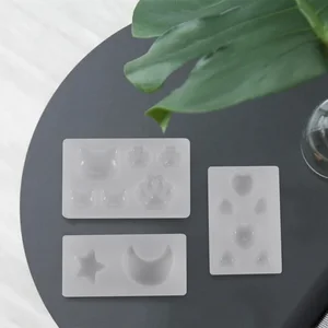 ABQR Cat Bear Heart Moon Star Silicone Mold Resin Silicone Mould Handmade Diy Jewelry Making Epoxy Resin Molds