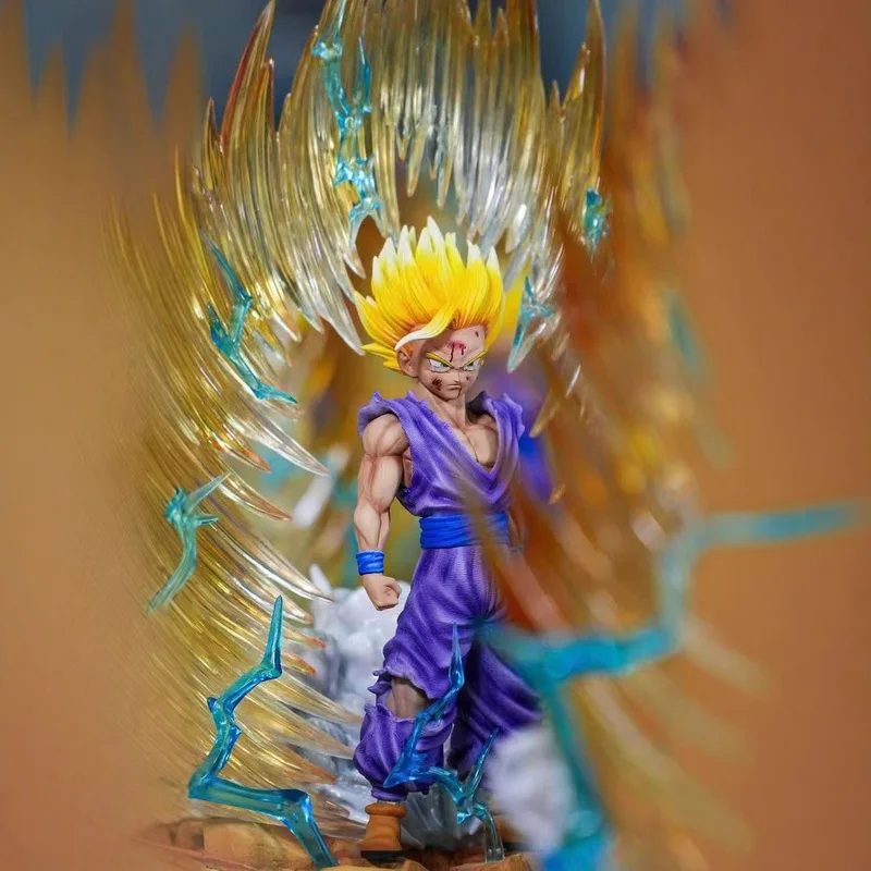 In Stock Jt Toys 36cm Dragon Ball Anime Figures Son Gohan Figures Super Saiyan 1 Collection Model Statue Gifts Toy