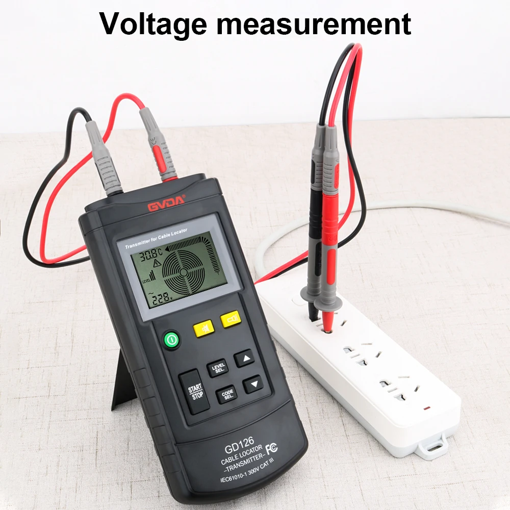 Wielofunkcyjny lokalizator przewodów GVDA 30V-400V woltomierz ścienny wykrywacz rur metalowych lokalizator linii podziemny lokalizator kabli