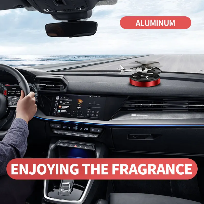 

Car Interior Accessories Solar Power Helicopter Model Center Console Decoration Air Freshener Men's & Women's Fragranc Diffuser