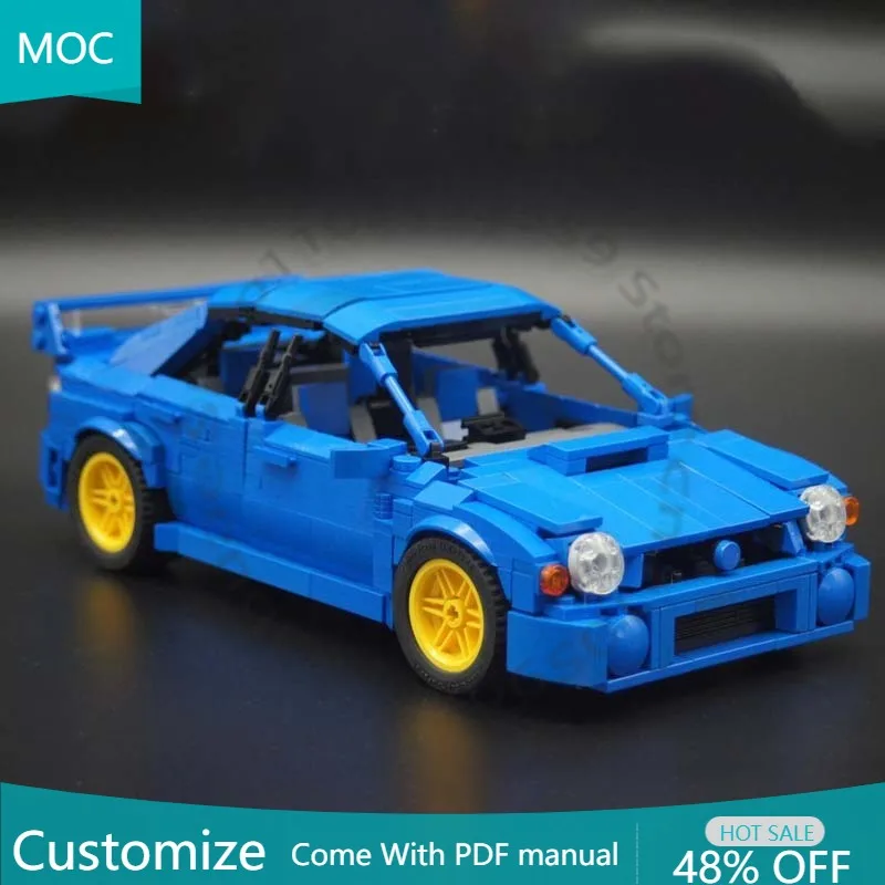 

987 деталей: Собери машину своей мечты Impreza WRX STI (Bugeye) — Модульная конструкторная модель MOC для индивидуальной сборки, подарок на фестиваль, игрушка для самостоятельной сборки