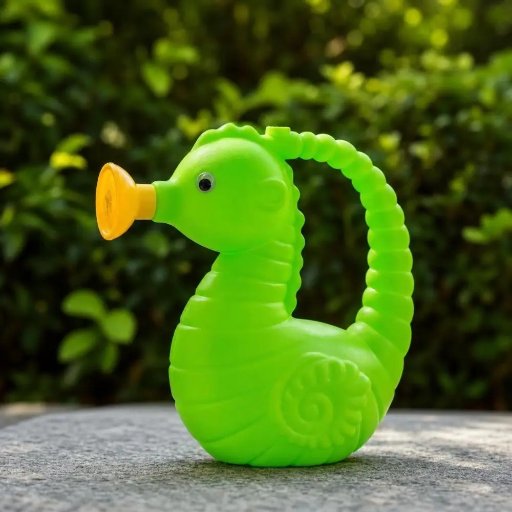 Fun Sea Horse Style Watering Can Large Capacity 800ml Watering Kettle Lightweight Durable Play Water Outdoor
