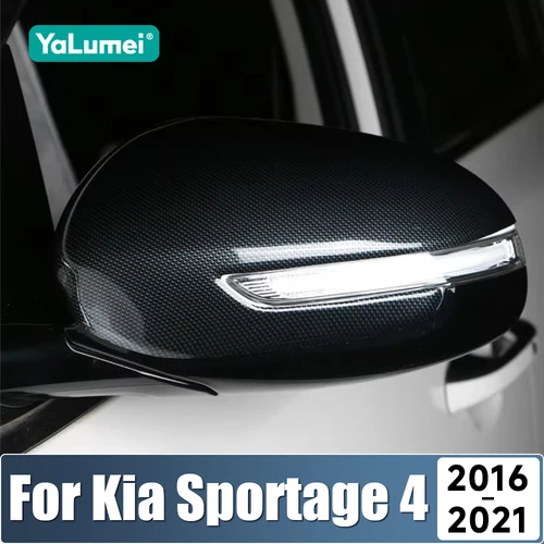 Para Kia Sportage 4 QL 2016 2017 2018 2019 2020 2021 ABS tapa de espejo retrovisor lateral de coche accesorios de decoración de carcasa