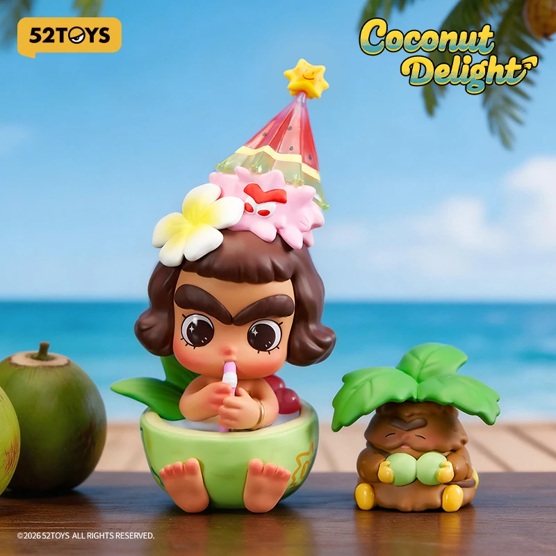 

52TOYS CiciLu Coconut Delight: Коллекционная фигурка-сюрприз, милая аниме-фигурка, украшение, подарок