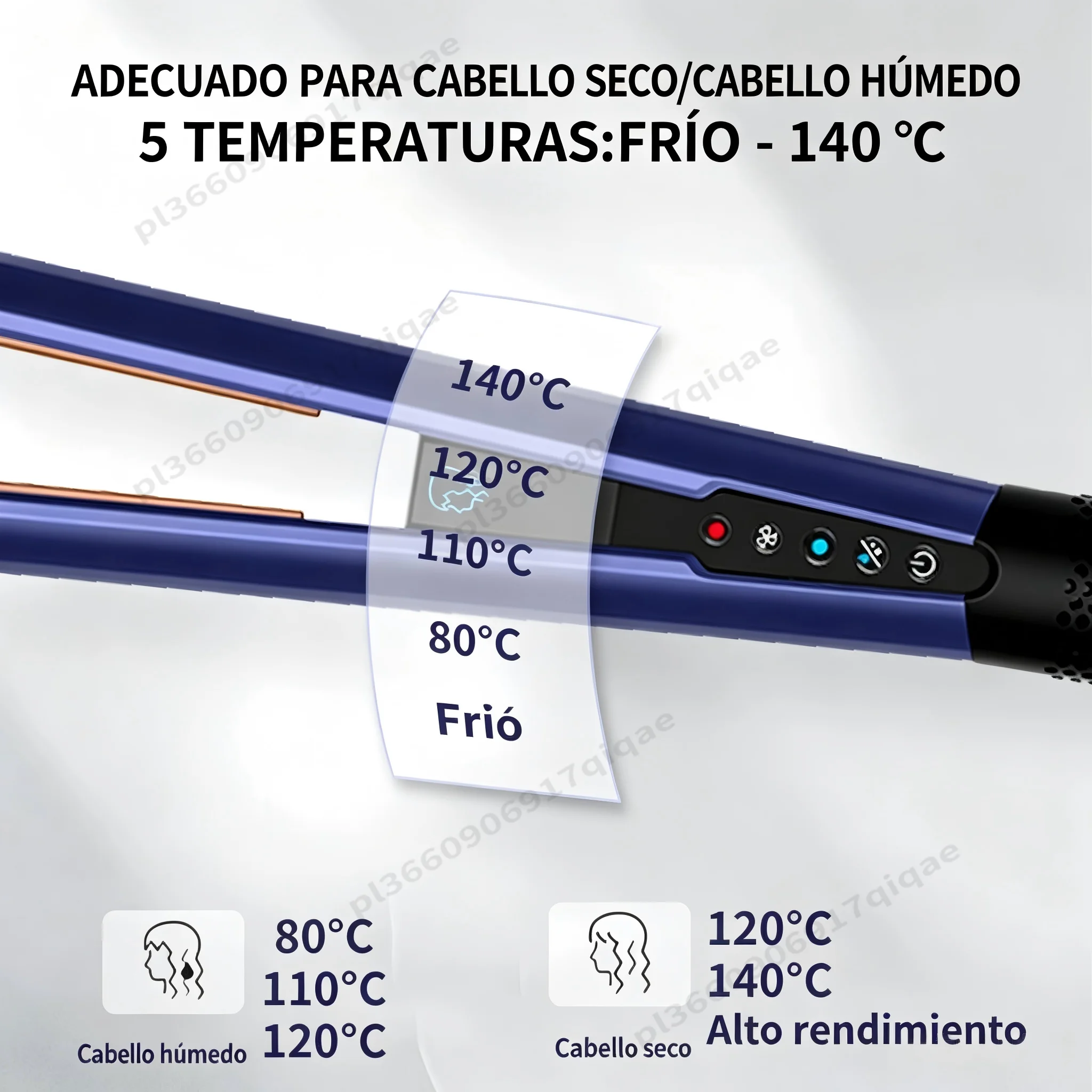 SenCiciMen 2 en 1 Plancha de Pelo de Alta Calidad con Secador de Pelo Plancha de Iones Negativos, Puede Usarse para Pelucas, Sin Dañar el Cabello, Herramientas de Peinado en Caliente, Planchas de Pelo para Mujer Regalo
