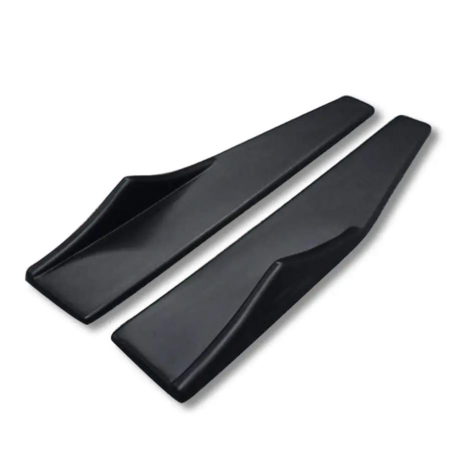 2 قطعة تنورة جانبية للسيارة باللون الأسود، موزع روك وينجليت كانارد، ديكور مجرفة #4