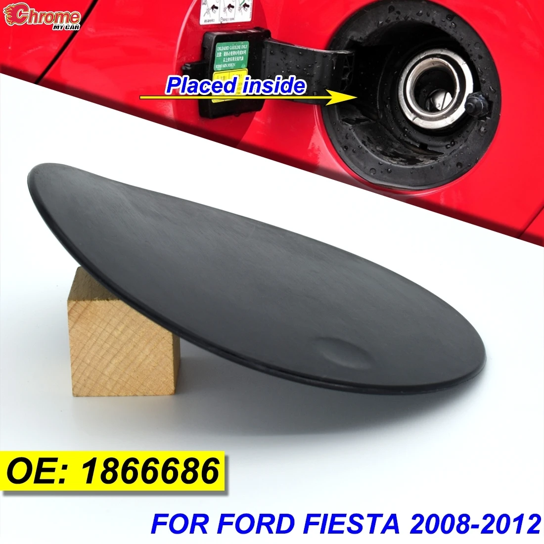 Petrol Fuel Cap Door Tank Flap Cover For Ford Fiesta MK7 2008 – 2012 Oil Filler Gas Lid 1866686 2009 2010 2011 08 09 10 11 12