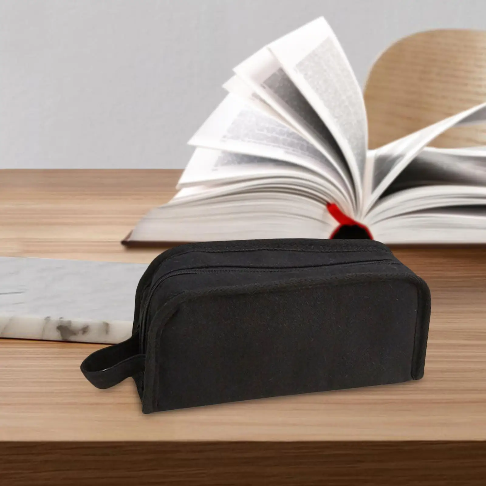 Pencil Holder Zipper Pencil Pouch Multifunction Compact Stationery Organizer