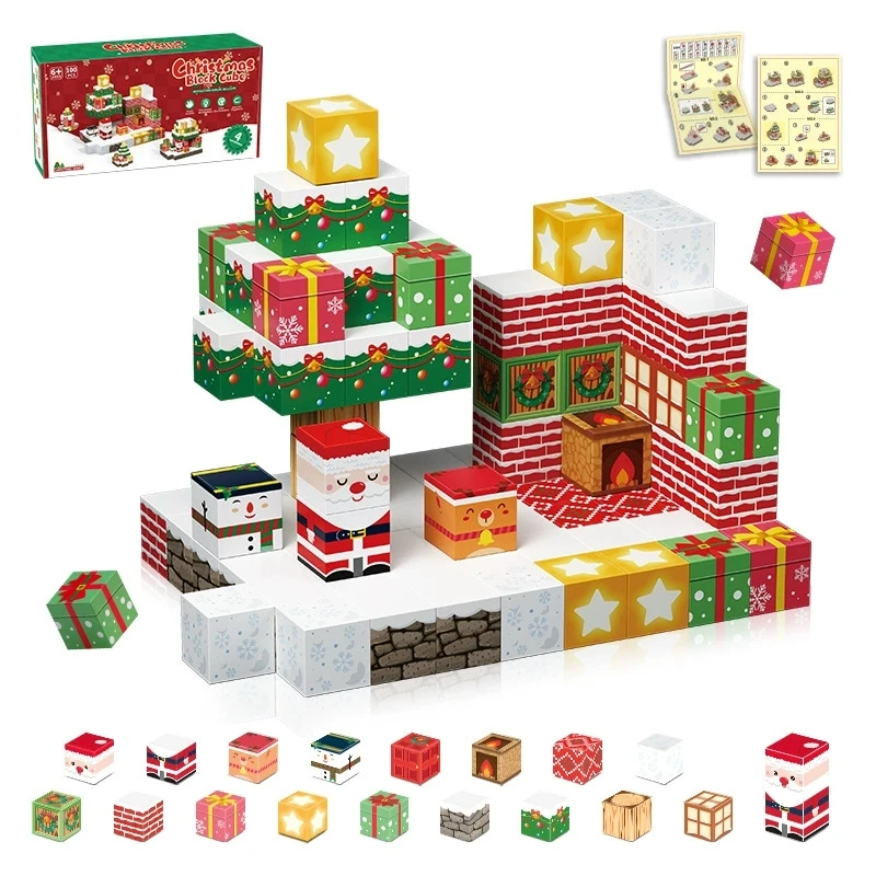 Grenzüberschreitende My Magnetic World Blocks 2,0 cm Puzzle Bausteine Spielzeug Kinder Weihnachtsgeschenk