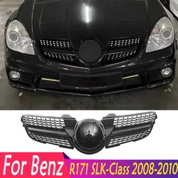 For Mercedes Benz 2008-2010 R171 SLK-Class SLK200 SLK300 SLK350 SLK55 Front Grille Front Bumper Racing Grill Tuning Accessories