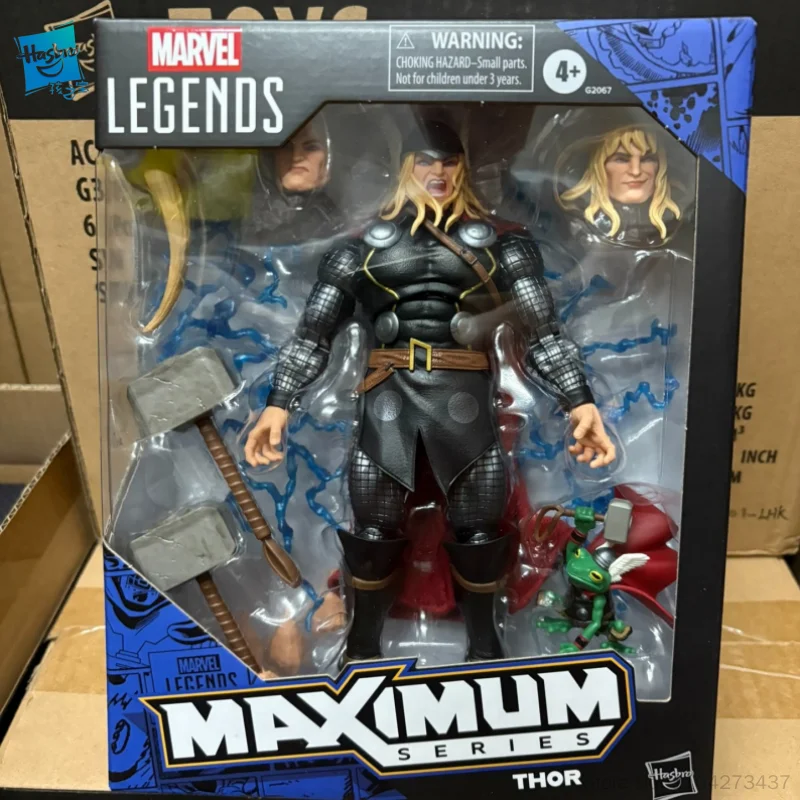 Hasbro – figurine de collection Marvel Legends Maximum Series Mighty Thor Throg Mjolnir, lot de 2 figurines, jouet de bureau, cadeau pour les amateurs, en stock