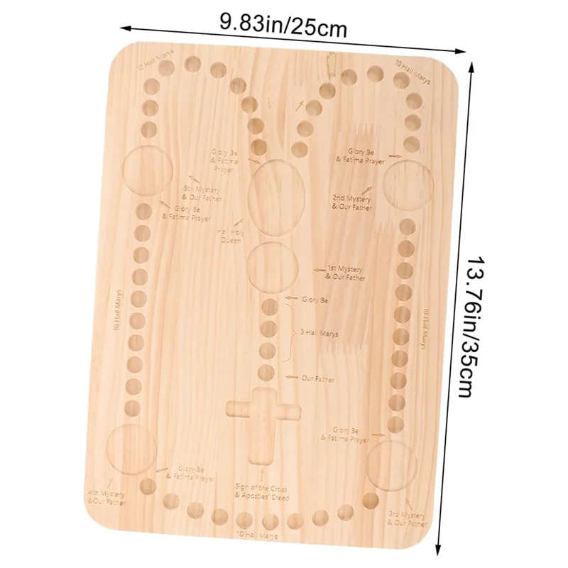 ABRS-Strumenti per perline in legno per perline per la creazione di gioielli Vassoio per rosario Bracciale fai da te Strumento di supporto Collana Bracciali Scheda di design
