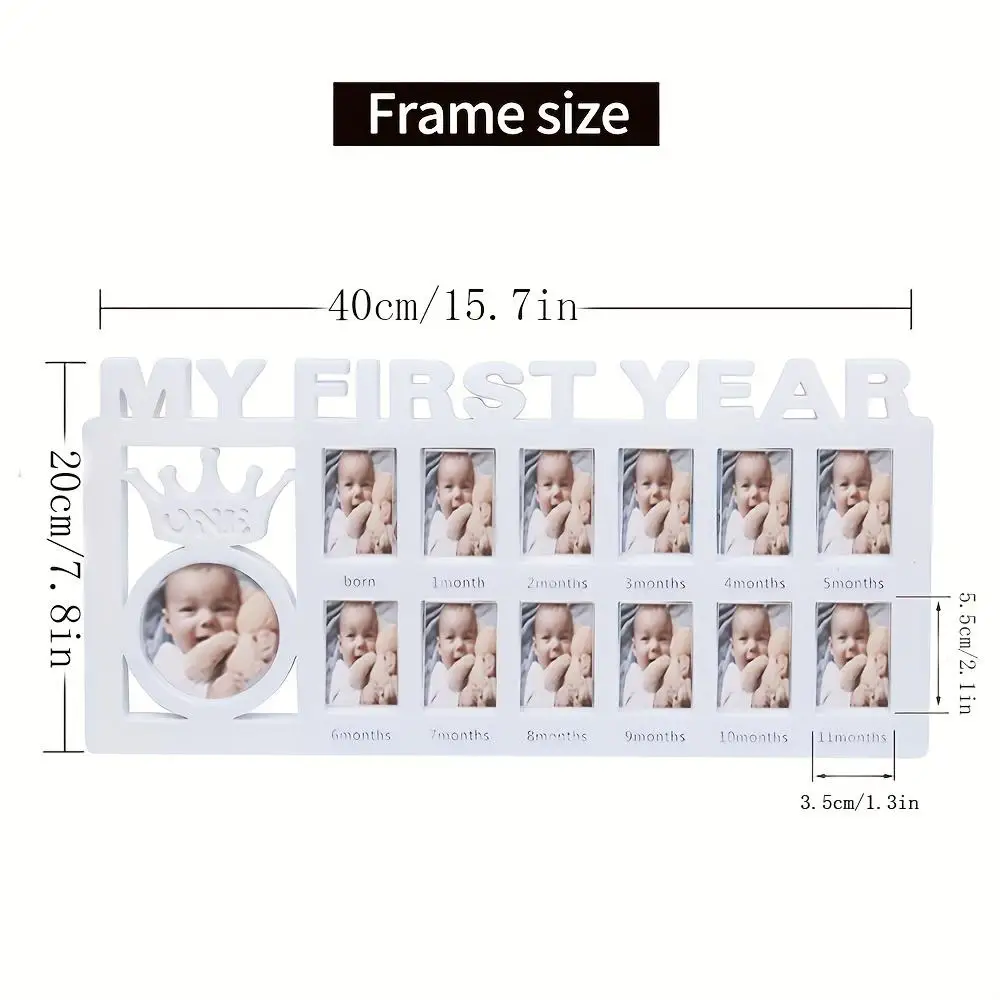 0-12 Months Pictures Photo Frame Souvenirs Kids Growing Memory Capture Every Precious Moment of Your Baby's Gifts