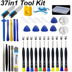 Tournevis 28/37/44 in1, kit d'outils de réparation d'ouverture pour téléphone portable iPhone Android, outils à main de bricolage