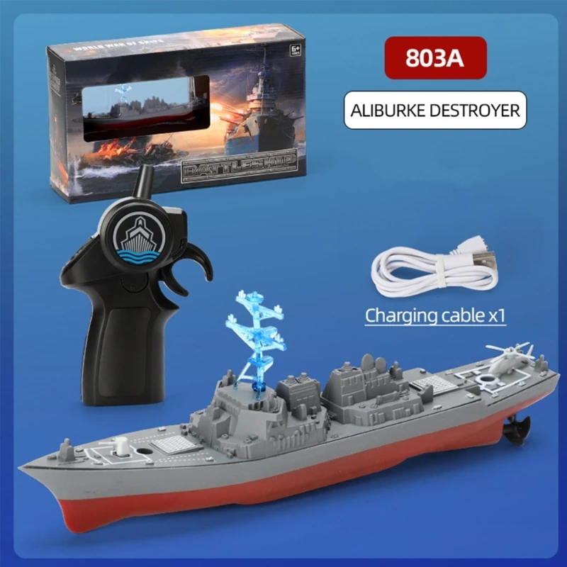 

Wireless Control Boat Toy Model Vessel Warship Toy Children Electronic Gift