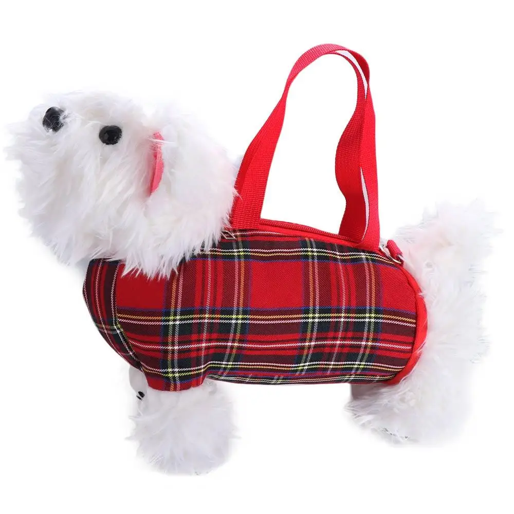 Casual Soft West Highland White Terrier Bag Animal Creative Plush Puppy Crossbody Bag Handbag Kawaii Dog Shoulder Bag Students