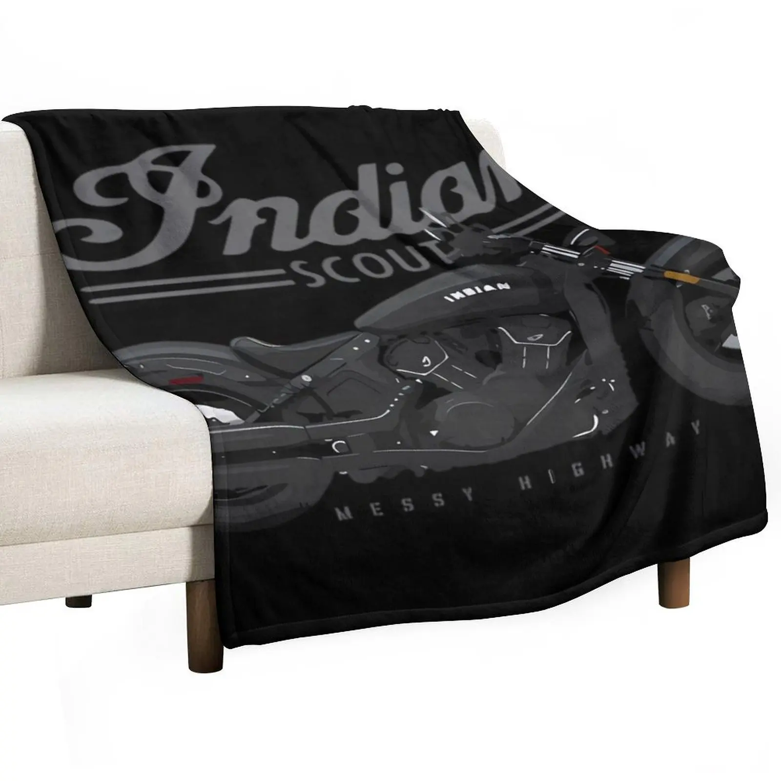 Indian Scout Messy Highway Throw Blanket Winter beds Blankets For Baby Blankets