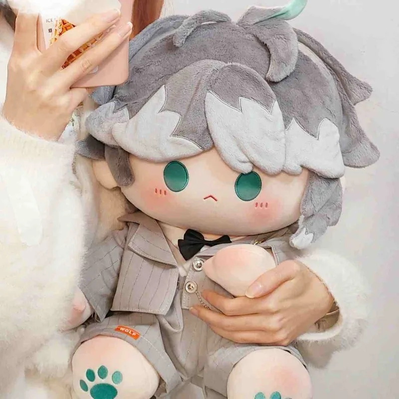 

40CM Anime Genshin Impact Alhaitham Sitting Posture Adorable Delicacy Furry Plush Figures Dress-up Cotton Doll Cartoon Gift