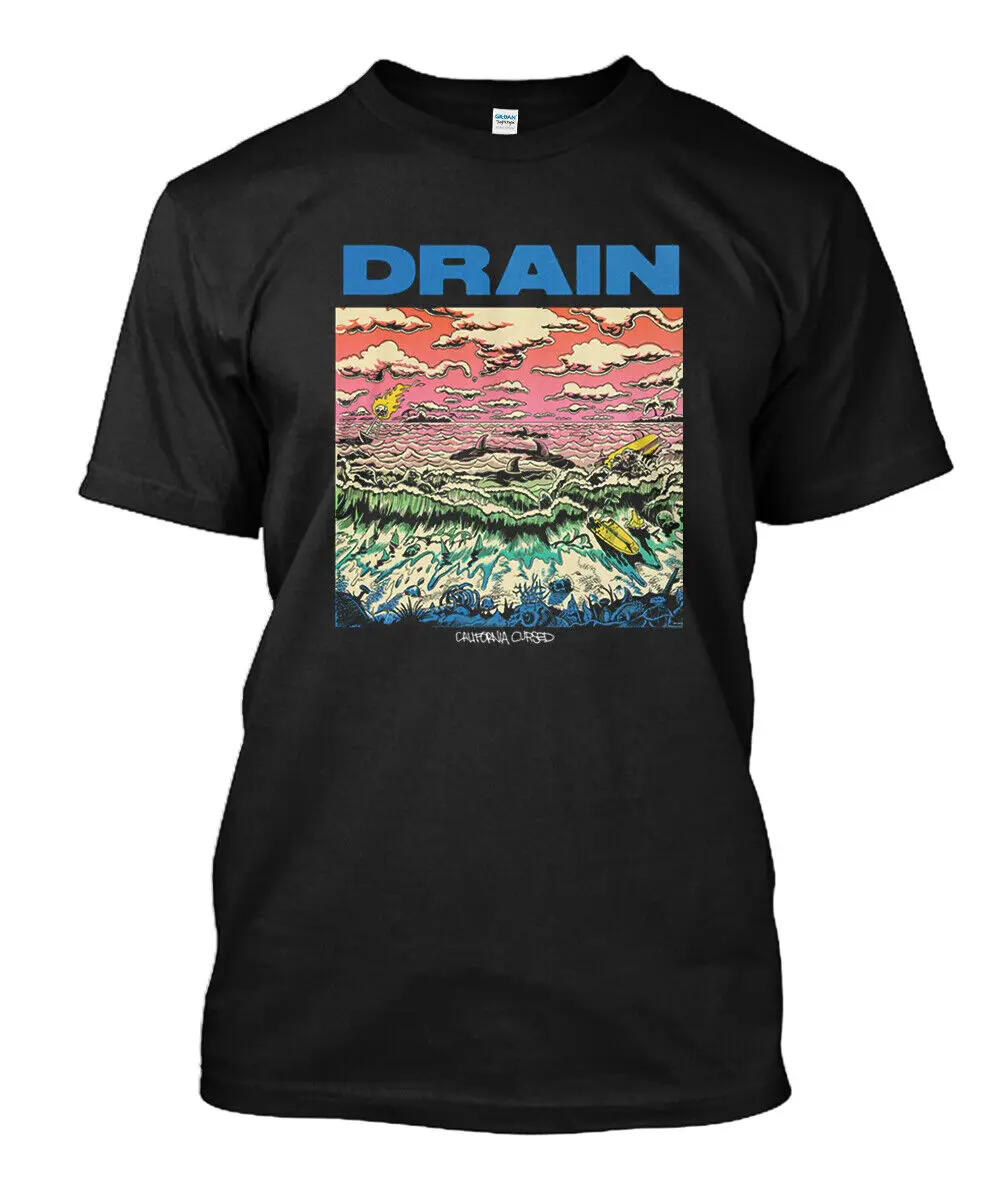 FAN ART DRAIN CALIFORNIA CURSED Black T-Shirt Size S-5XL